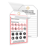 Self-Laminating Workplace Tags, Cardstock, 3-3/8" W x 5-3/4" H, French Haskins Industrial Inc.