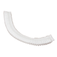 Pleated Bouffant Cap, Polypropylene, 19", White Haskins Industrial Inc.
