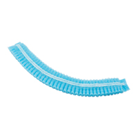 Pleated Bouffant Cap, Polypropylene, 21", Blue Haskins Industrial Inc.