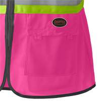 139PK Women's Safety Vest, Pink, X-Small, Polyester Haskins Industrial Inc.