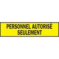 Warning Barricade Tape, French, 3" W x 200' L, 3.5 mils, Black on Yellow Haskins Industrial Inc.