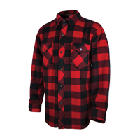Chemise &agrave; carreaux en molleton solaire, Hommes, Grand, Rouge Haskins Industrial Inc.
