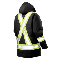 Safety Parka, Black, Large Haskins Industrial Inc.