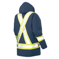 Safety Parka, Navy Blue, Large Haskins Industrial Inc.