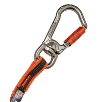 Squids&reg; 3109F(x) Double-Locking Tool Lanyard with Swivel, Bungee, Carabiner/Loop Haskins Industrial Inc.