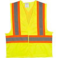 Veste de s&eacute;curit&eacute; pour la circulation, Jaune lime haute visibilit&eacute;, Moyen, Polyester Haskins Industrial Inc.