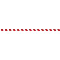 Marqueur robuste pour le sol Tough-Mark, Rectangle, 48" lo x 4" la, Rouge et blanc, Poly&eacute;thyl&egrave;ne Haskins Industrial Inc.