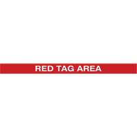 Marqueur robuste pour le sol Tough-Mark, Rectangle, 48" lo x 4" la, Rouge, Poly&eacute;thyl&egrave;ne Haskins Industrial Inc.