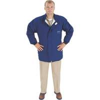 Veste de protection contre l'arc &eacute;lectrique, Moyen, Bleu, 40 cal/cm² Haskins Industrial Inc.