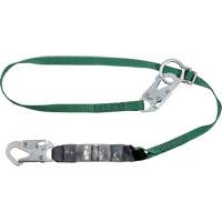 V-Series Tie-Back Lanyard, 6', Rebar Hook Center, Snap Hook Leg Ends, Polyester Haskins Industrial Inc.