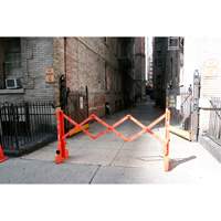 Barricade Multi-Gate, 43" h x 90" lo, Orange Haskins Industrial Inc.