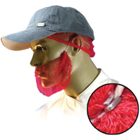 Disposable Beard Nets, Polypropylene, Red Haskins Industrial Inc.