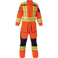 Ripstop Coveralls, Small, High Visibility Orange Haskins Industrial Inc.