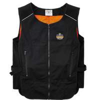 Chill-Its&reg; 6260 Lightweight Phase Change Cooling Vest with Packs, Small/Medium, Black Haskins Industrial Inc.