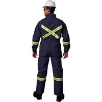 Combinaisons avec mat&eacute;riau r&eacute;fl&eacute;chissant de luxe Westex UltraSoft, Taille 36, Bleu marine, 8,7 cal/cm² Haskins Industrial Inc.