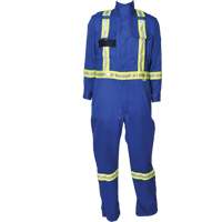 Firewall FR&reg; Striped Coveralls, Size X-Small, Royal Blue Haskins Industrial Inc.
