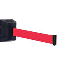 TensaBarrier&reg; Wall Mounted Unit, Plastic, Screw Mount, 30', Red Tape Haskins Industrial Inc.