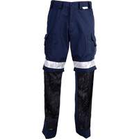 High Visibility Pants, Poly-Cotton, 32, Navy Blue Haskins Industrial Inc.