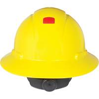 Full Brim Hardhat with Uvicator Sensor, Ratchet Suspension Haskins Industrial Inc.
