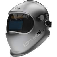 Crystal 2.0 Auto Darkening Welding Helmet, 3.94" L x 1.97" W View Area, 2/4 - 12 Shade Range, Silver Haskins Industrial Inc.