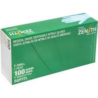 Gants jetables de calibre m&eacute;dical r&eacute;sistants &agrave; la perforation, T-petit, Nitrile, 4,5 mils, Sans poudre, Bleu, Classe 2 Haskins Industrial Inc.