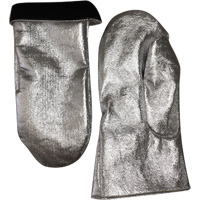 Mitaine de soudage r&eacute;sistant &agrave; la chaleur, Carbone aluminis&eacute;/Cuir, Taille unique, Prot&egrave;ge jusqu'&agrave; 800° F (426.66° C) Haskins Industrial Inc.
