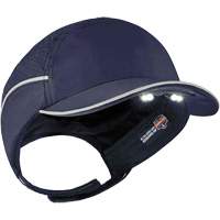 Skullerz&reg; 8965 Lightweight Bump Cap Hat with LED Lighting, Navy Blue Haskins Industrial Inc.