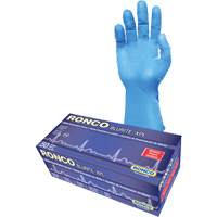 Blurite XPL Examination Gloves, Small, Nitrile, 8-mil, Powder-Free, Blue, Class 2 Haskins Industrial Inc.
