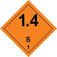 Hazardous Material Handling Labels, 4" L x 4" W, Black on Orange SGQ529 | Haskins Industrial Inc.