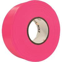 Flagging Tape, 1.1875" W x 164' L, Fluorescent Pink Haskins Industrial Inc.