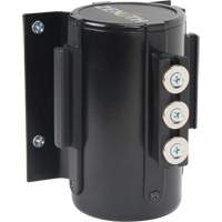 Wall Mount Barrier with Magnetic Tape, Steel, Screw Mount, 12', Black Tape Haskins Industrial Inc.