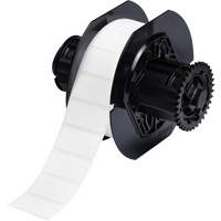 B33 Polyamide Coated Cloth Labels, Nylon, 1.5" L x 0.75" H, White Haskins Industrial Inc.