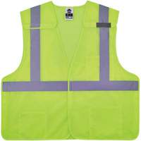 GloWear 8217BA Breakaway Mesh Safety Vest, High Visibility Lime-Yellow, Medium/Small, Polyester Haskins Industrial Inc.