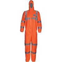 Combinaison haute visibilit&eacute; avec capuchon, Petit, Orange, Tyvek 500 Haskins Industrial Inc.