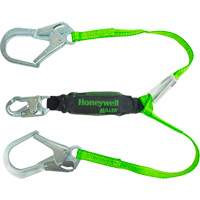 Miller&reg; HP Shock-Absorbing Lanyard, 4', Locking Rebar Hook Center, Locking Snap Hook Leg Ends, Polyester Haskins Industrial Inc.
