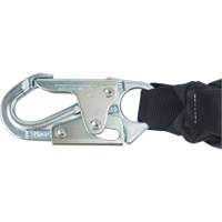Miller&reg; HP Shock-Absorbing Lanyard, 4', Locking Rebar Hook Center, Locking Snap Hook Leg Ends, Polyester Haskins Industrial Inc.