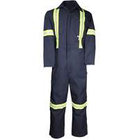 Deluxe Work Coveralls, 50, Navy Blue Haskins Industrial Inc.