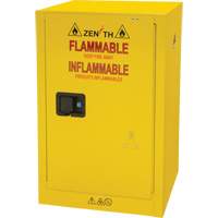 Flammable Storage Cabinet, 12 gal., 1 Door, 23" W x 35" H x 18" D Haskins Industrial Inc.