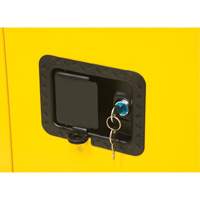 Flammable Storage Cabinet, 12 gal., 1 Door, 23" W x 35" H x 18" D Haskins Industrial Inc.