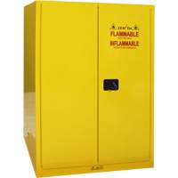 Flammable Storage Cabinet, 90 Gal., 2 Door, 43" W x 66" H x 34" D Haskins Industrial Inc.