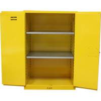 Flammable Storage Cabinet, 90 Gal., 2 Door, 43" W x 66" H x 34" D Haskins Industrial Inc.