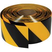 Ruban de marquage tr&egrave;s r&eacute;sistant pour plancher ArmorStripe, 4" x 100', PVC, Noir et jaune Haskins Industrial Inc.
