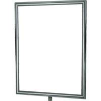 Heavy-Duty Vertical Sign Holder for Classic Posts, Polished Chrome Haskins Industrial Inc.