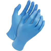 Classic Disposable Gloves, Medium, Nitrile, 4-mil, Powder-Free, Blue Haskins Industrial Inc.