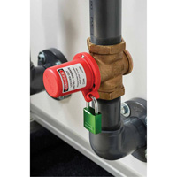 Drinking Fountain Safety Cover & Plug Valve Lockout, Valve/Water Tap Kit Haskins Industrial Inc.