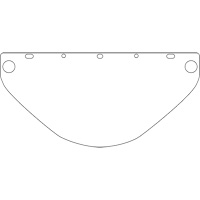 Visi&egrave;re de s&eacute;curit&eacute; universelle Dynamic, Polycarbonate, Teinte Transparent Haskins Industrial Inc.
