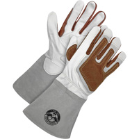 Gants de soudage &agrave; l'arc TIG Gander Brand avec renfort thermique, Cuir fleur de ch&egrave;vre, Taille Petit Haskins Industrial Inc.