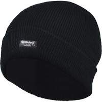 Tuque doubl&eacute;e &agrave; rebord, Doublure en Thinsulate, Taille unique, Noir Haskins Industrial Inc.
