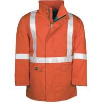 Westex UltraSoft&reg; AllOut Quilt Lined Winter Parka with Reflective Stripes, Small, High Visibility Orange, 46 cal/cm² Haskins Industrial Inc.