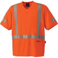 6900 CoolPass&reg; UV Protection Safety T-Shirt, 3X-Large, High Visibility Orange Haskins Industrial Inc.